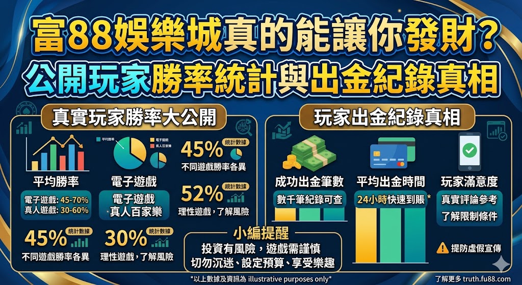 富88娛樂城真的能讓你發財？公開玩家勝率統計與出金紀錄真相